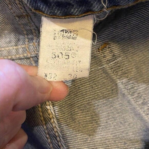 Vintage Levis 505 Orange Tab Straight 32/30 Jeans - Picture 3 of 9
